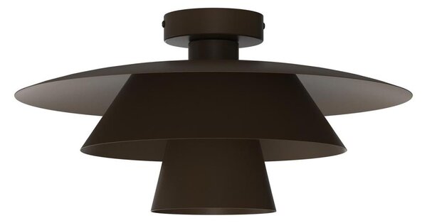 Plafoniera PLATO 1xE27/15W/230V, diam. 32 cm, marrone