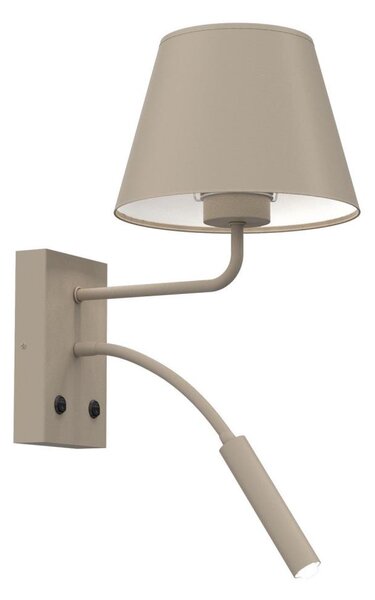 Applique da parete ARDEN 1xE27/15W/230V + 1xG9/8W beige