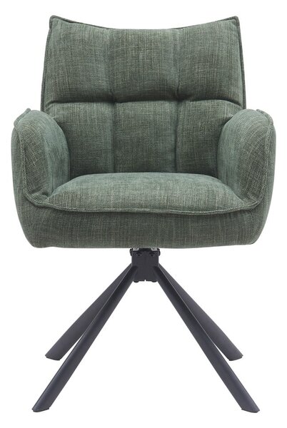Set di sedie da pranzo verde in imbottito 2 pz Marilla – Unique Furniture