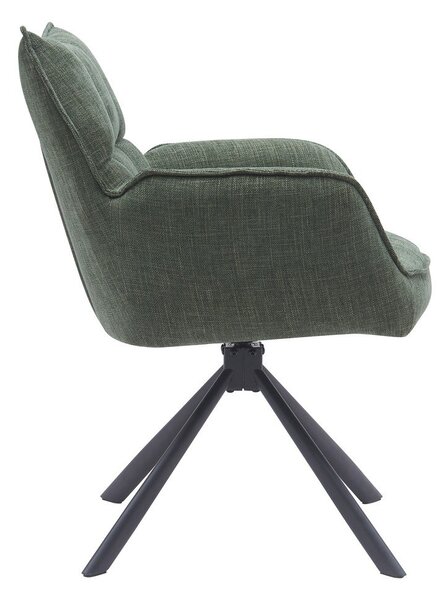Set di sedie da pranzo verde in imbottito 2 pz Marilla – Unique Furniture