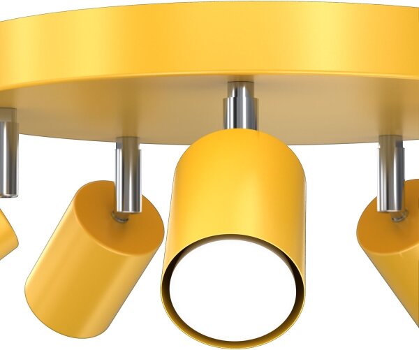 Faretto FUN 5xGU10/8W/230V giallo