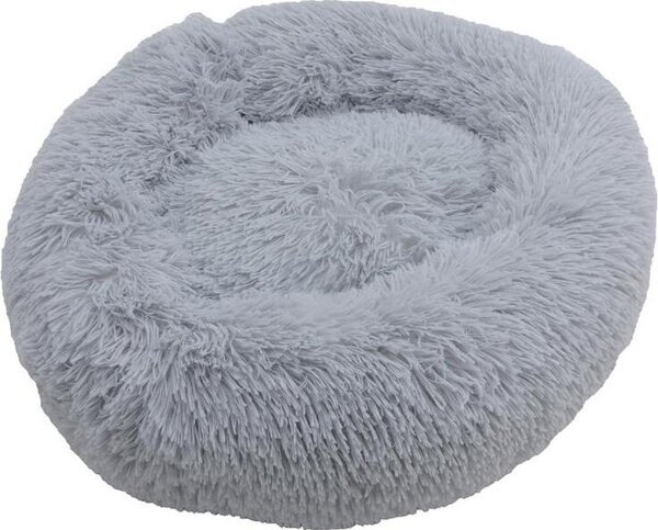 Letto per cani Cuscino per cani Cestino per cani 80 cm in peluche Letto per animali domestici Divano per cani Letto per gatti Grigio