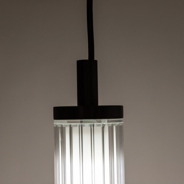 Zuma Line 1237 - Lampadario LED dimmerabile a cavo COMO LED/26W/230V 2700-6500K nero + telecomando