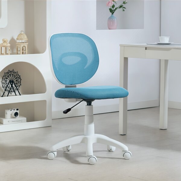 HOMCOM Sedia ergonomica da ufficio con schienale a C e altezza regolabile, 59,5x53x89 cm, Blu | Aosom Italy