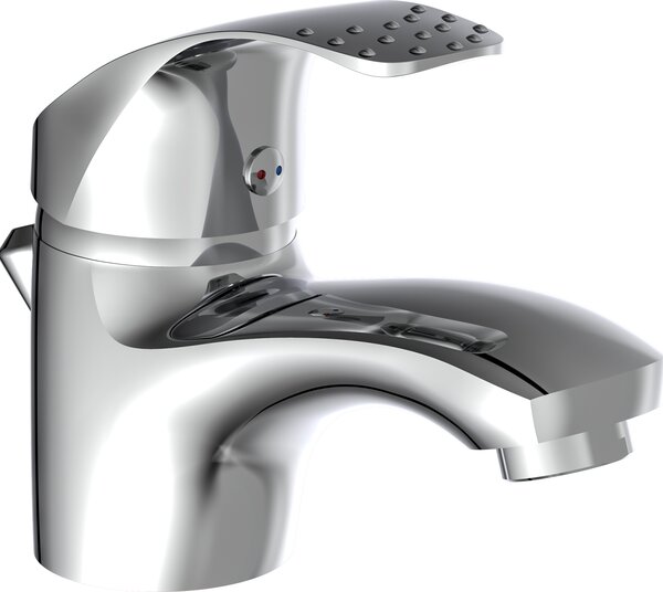 Eisl ROMA miscelatore per lavabo con tirante, rubinetto per bagno con scarico a scomparsa miscelatore per lavabo cromo