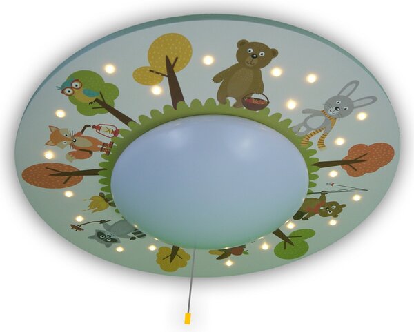 Niermann animali della foresta Plafoniera LED E27 multicolore, colorata Germany
