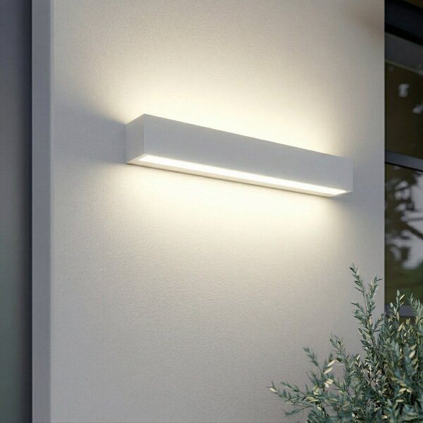 Lampade da esterno Lucande, Lengo, Bianco, Alluminio, Moderno