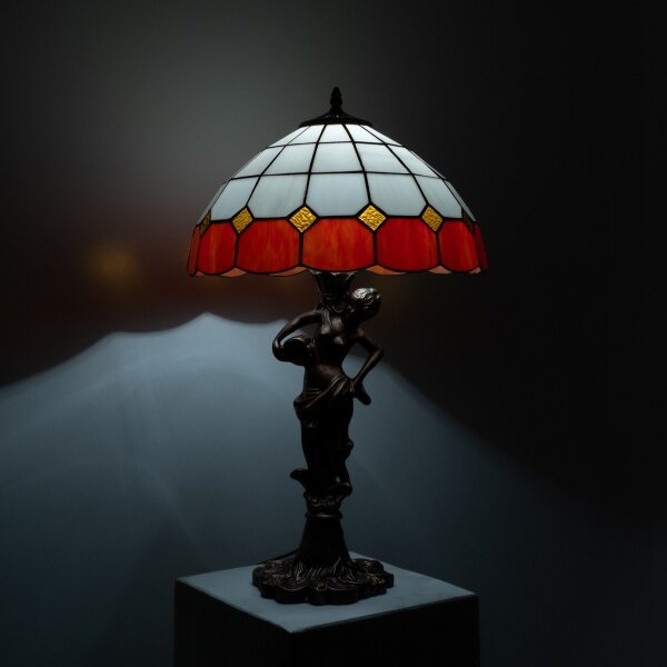 Brilagi - Lampada da tavolo in vetro Tiffany SIENNA 1xE27/60W/230V