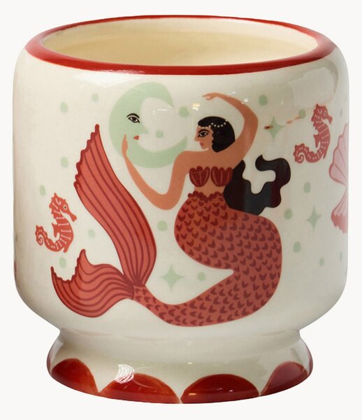 Candela profumata in ceramica Mermaid & Moon (zenzero, teak)
