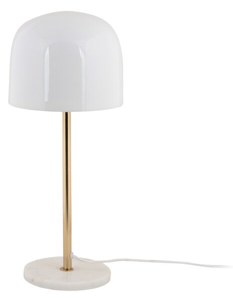 Leitmotiv - Lampada da tavolo Manta - Bianca - Ø20cm Lampada da tavolo - Lampada da comodino, soggiorno, camera da letto