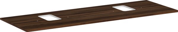Hansgrohe Xelu Q Console avec 2 découpes, 1560x550, pour vasque à poser, avec trou pour robinet, 54126630, 54126630