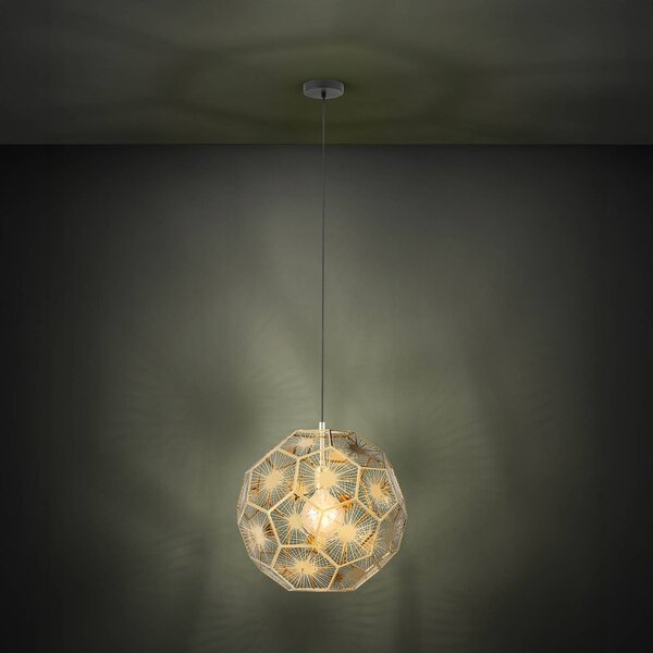 Stars of Light Lampada a sospensione Skoura, dimmerabile, Ottone / Oro, Soggiorno / Sala da pranzo, Metallo, Moderno, Lampada a sospensione