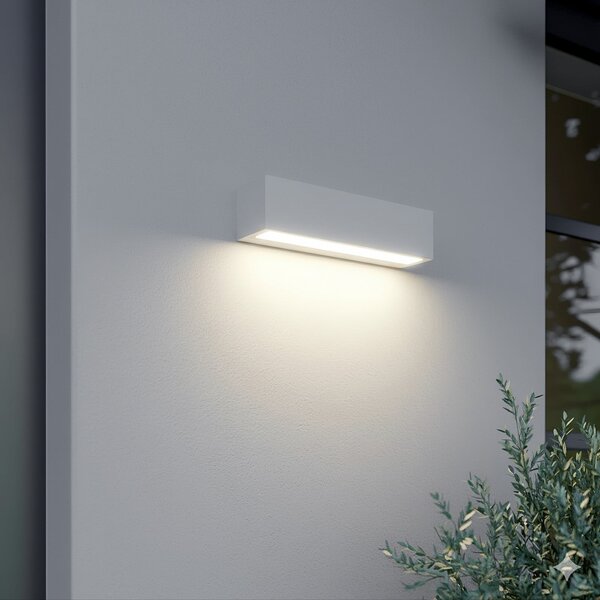 Lampade da esterno Lucande, Lengo, Bianco, Alluminio, Moderno
