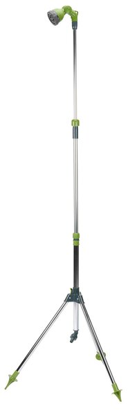 Doccia da giardino Kinzo con treppiede - Doccia da esterno regolabile fino a 220 cm - 7 modalità di spruzzo
