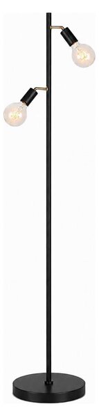 Lampada da terra LED 2xE27/7W/230V 2000K nero/oro