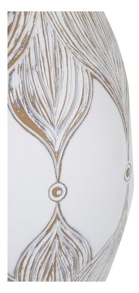 Lampada da tavolo bianca/beige con paralume in tessuto (altezza totale 67 cm) Atene – Mauro Ferretti