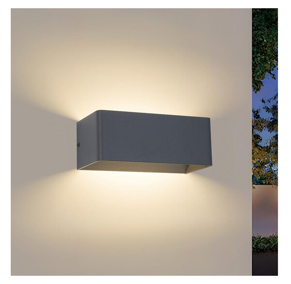 Brilagi - Applique da esterno LED DONNANI LED/7W/230V 20 cm antracite IP44
