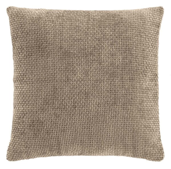 Cuscino decorativo in ciniglia 45x45 cm Leo – douceur d'intérieur