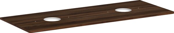 Hansgrohe Xelu Q Console avec 2 découpes rondes, 1360x550, pour vasque à poser, sans trou pour robinet, 54118630, 54118630