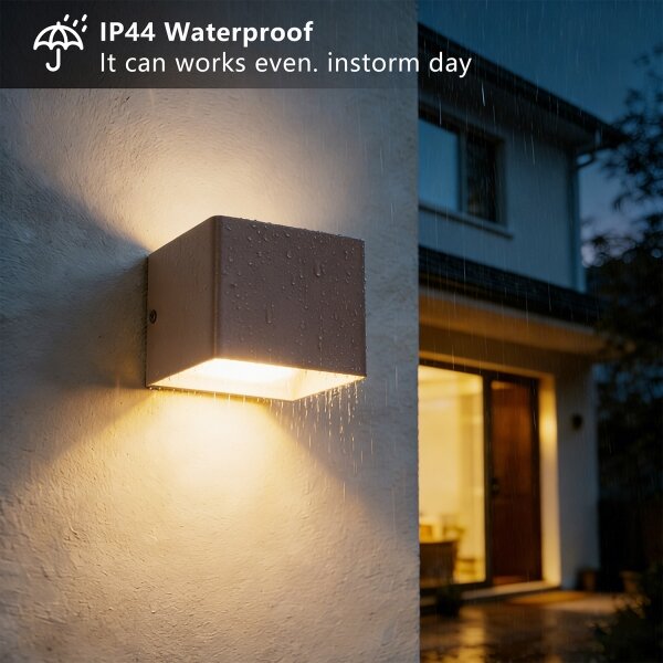 Brilagi - Applique LED da esterno DONNANI LED/5W/230V 10 cm marrone IP44