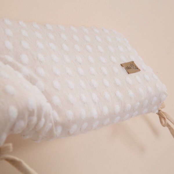 Paracolpi beige in misto cotone 170 cm Frosty Almond – Roba