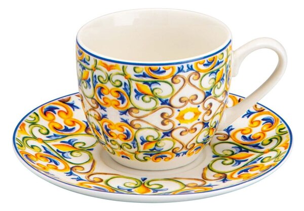 Set di 6 tazze con piattini Medicea - Brandani