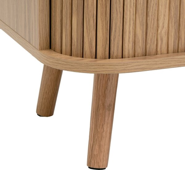 Libreria di colore naturale con effetto rovere 80x172x40 cm Elia – Casa Selección