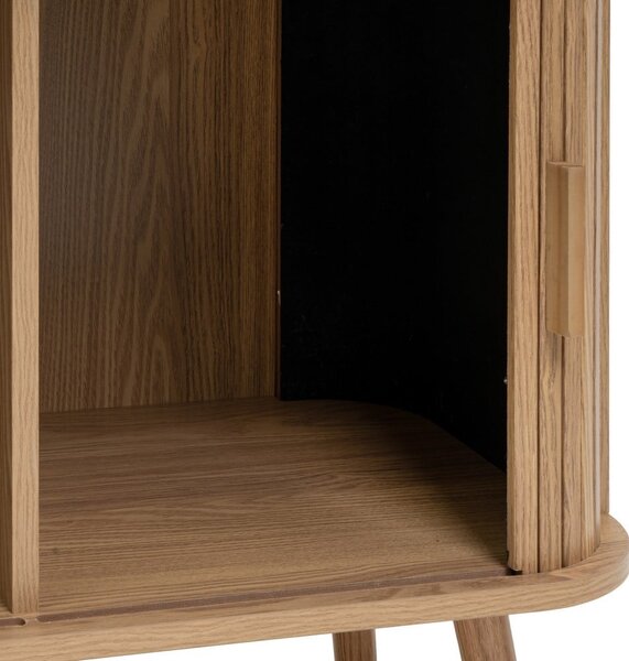 Libreria di colore naturale con effetto rovere 80x172x40 cm Elia – Casa Selección