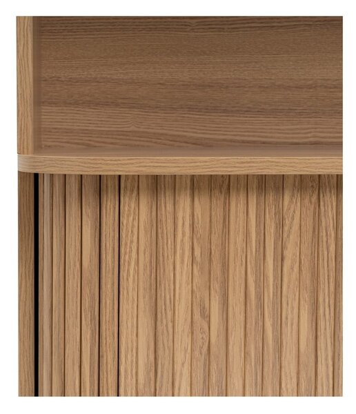 Libreria di colore naturale con effetto rovere 80x172x40 cm Elia – Casa Selección