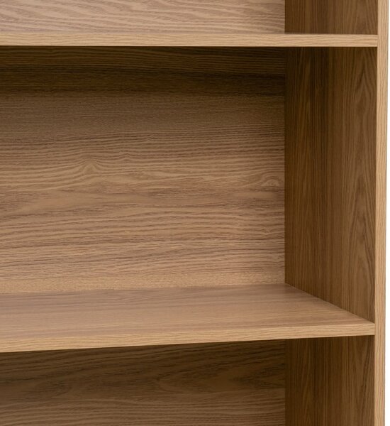 Libreria di colore naturale con effetto rovere 80x172x40 cm Elia – Casa Selección