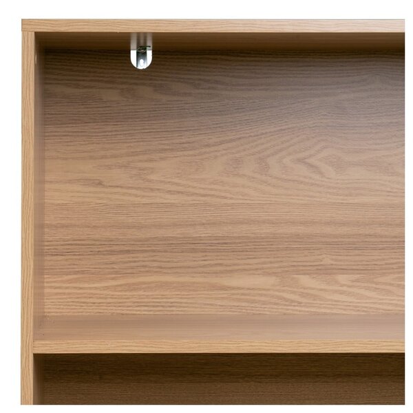 Libreria di colore naturale con effetto rovere 80x172x40 cm Elia – Casa Selección
