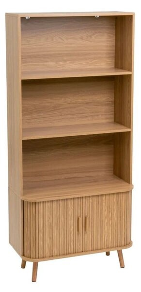 Libreria di colore naturale con effetto rovere 80x172x40 cm Elia – Casa Selección
