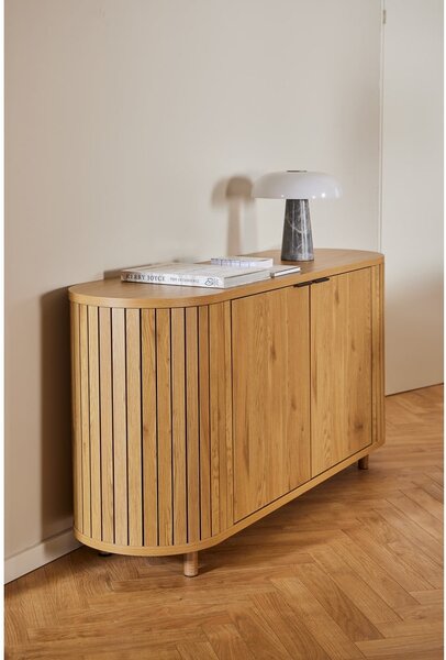 Cassettiera effetto rovere in colore naturale 160x80x45 cm Colima - Actona