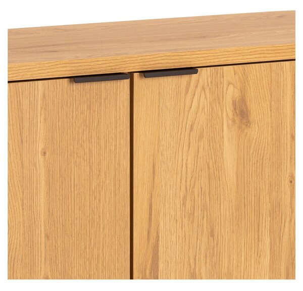 Cassettiera effetto rovere in colore naturale 160x80x45 cm Colima - Actona