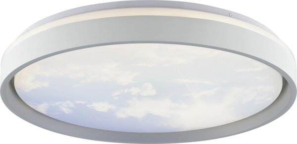 Lampada da soffitto LED Sky-Dream, diametro 49 cm, metallo grigio, regolabile in temperatura di colore (CCT)