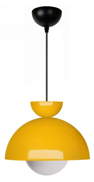Lampadario giallo con paralume in metallo ø 25 cm Arta – Opviq lights