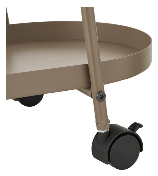 Tavolino da servizio in metallo su ruote 27,5x60 cm Empoli – House Nordic