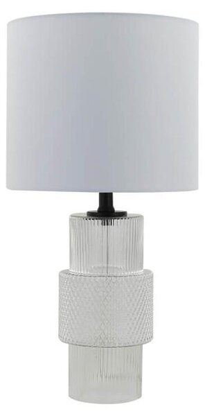 HOME DELUXE Grande lampada da tavolo in vetro YUKI - Trasparente | Lampada da tavolo Lampada da tavolo Lampada da comodino