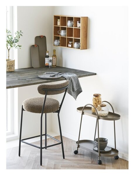Tavolino da servizio in metallo su ruote 27,5x60 cm Empoli – House Nordic