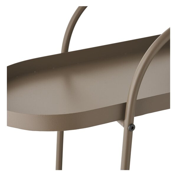 Tavolino da servizio in metallo su ruote 27,5x60 cm Empoli – House Nordic
