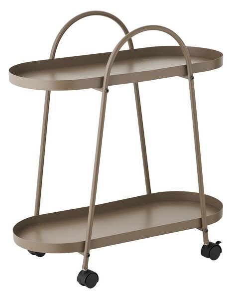 Tavolino da servizio in metallo su ruote 27,5x60 cm Empoli – House Nordic