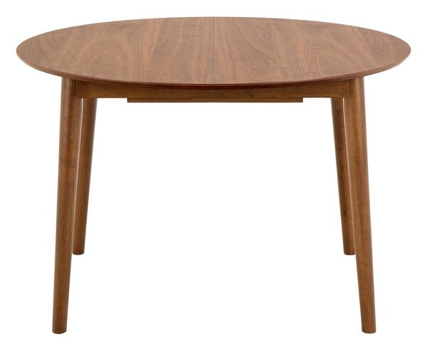 Tavolo da pranzo rotondo con effetto noce allungabile con estensione ø 115 cm Montreux – Actona