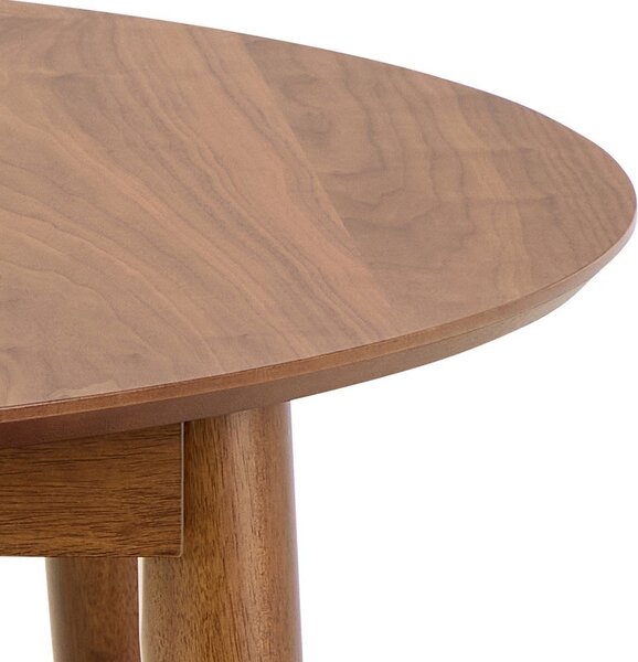 Tavolo da pranzo rotondo con effetto noce allungabile con estensione ø 115 cm Montreux – Actona