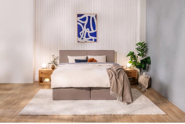 Letto boxspring grigio tortora 160x200 cm Olia Bold – Bonami Selection