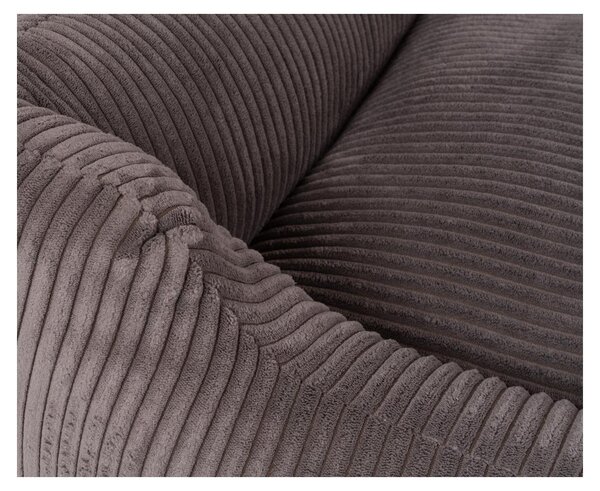 Cuccia per cani Knuffelwuff in velluto a coste con carattere intrecciato a mano Olivia XL 105 x 75 cm marrone-grigio