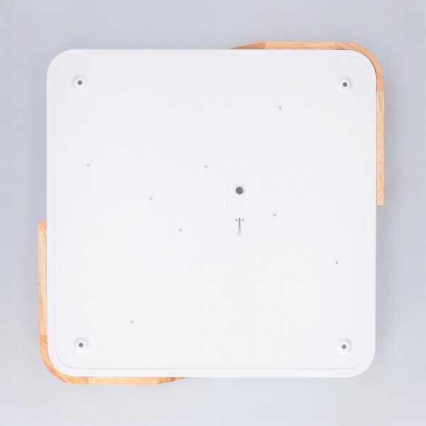Brilagi - Plafoniera LED dimmerabile PILANA LED/48W/230V rovere/bianco 42x42 cm + telecomando