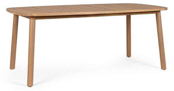 Tavolo da pranzo da giardino in acacia massiccia 99x183 cm Pablo – Bizzotto