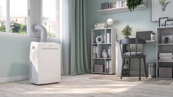 OLIMPIA SPLENDID Condizionatore Portatile 10000 Btu /h Climatizzatore Classe A solo Freddo Gas R290 Funzione Deumidificatore con Timer e Telecomand