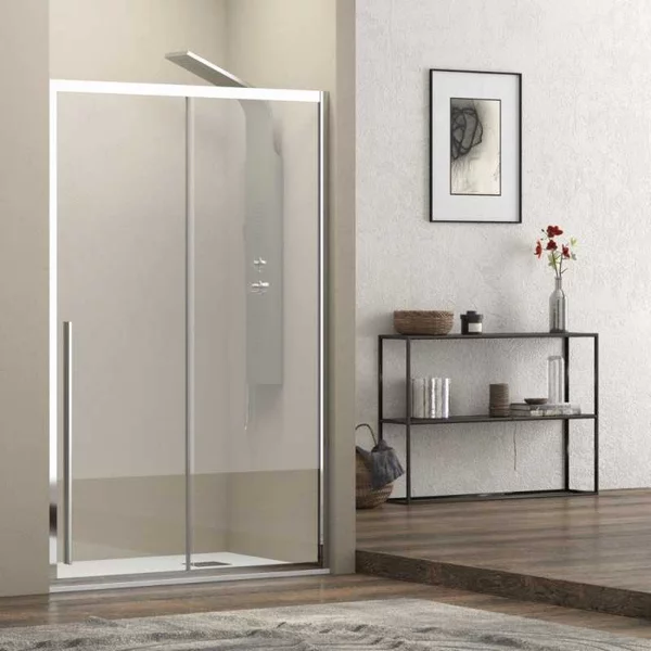 Porta doccia 140cm scorrevole vetro 8mm altezza 200h | KEL4000 - KAMALU