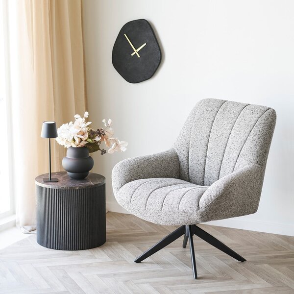 Lampada da tavolo LED nera (altezza totale 37 cm) Bradford – House Nordic